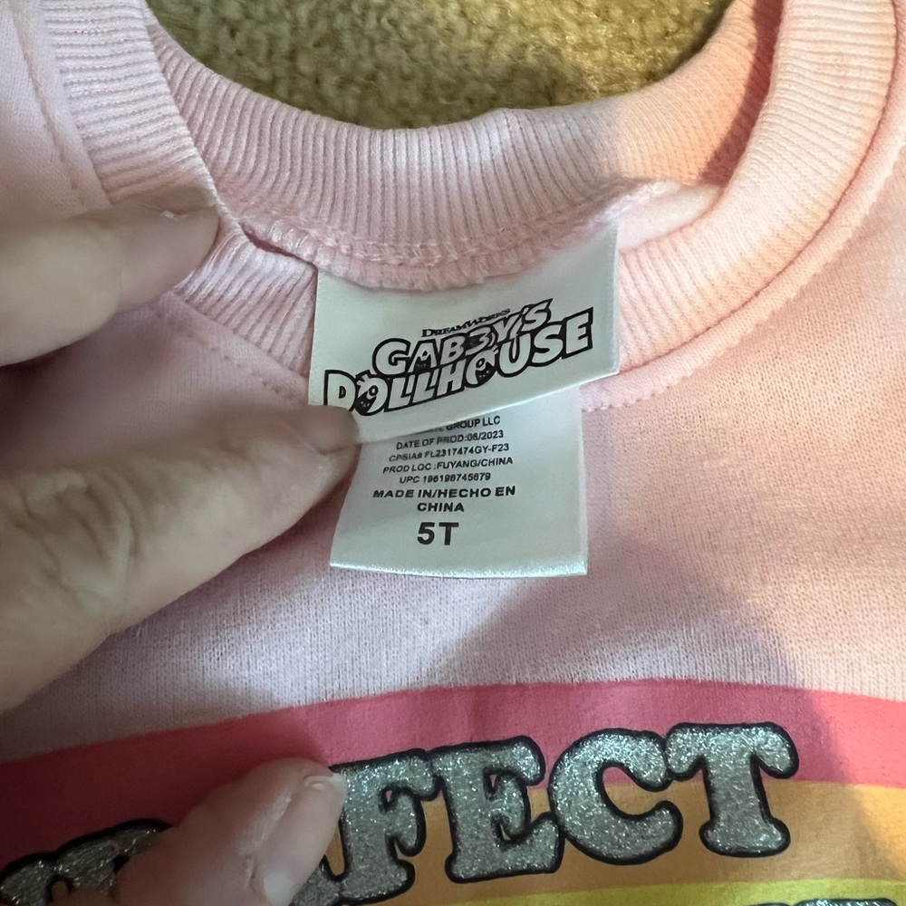 Lot of two - Gabbys doll house sweatshirt - 5T and bouldergear fleece size 4t